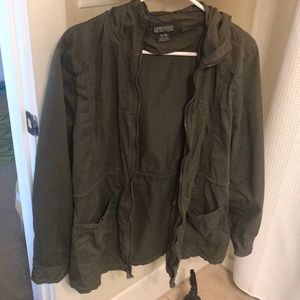 Kenneth Cole reaction military army green jacket